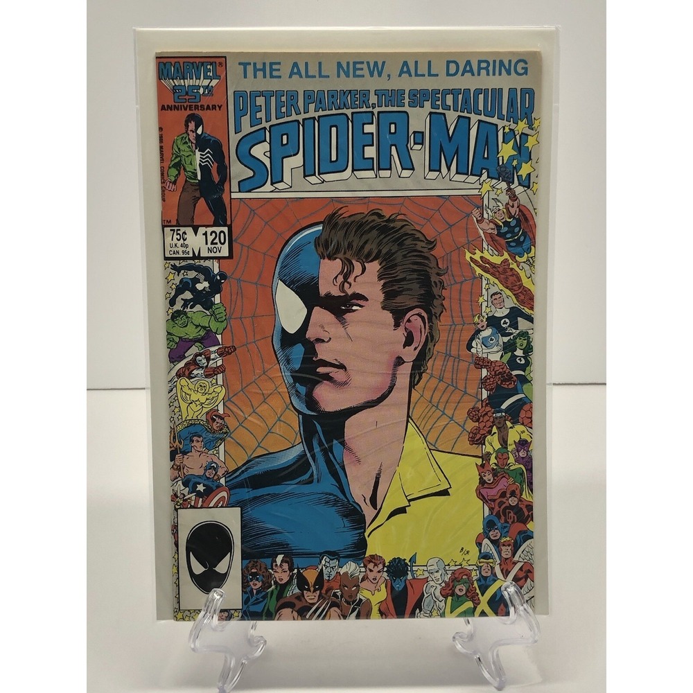Peter Parker, The Spectacular Spider-Man #120 Marvel 25th Anniversary Frame